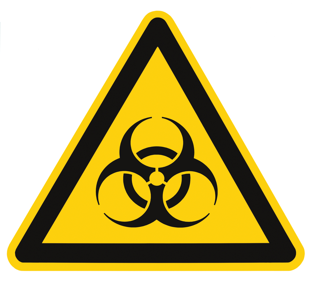 BiohazardSymbolSignOfBiologicalThreatAlertIsolatedBlackYellow