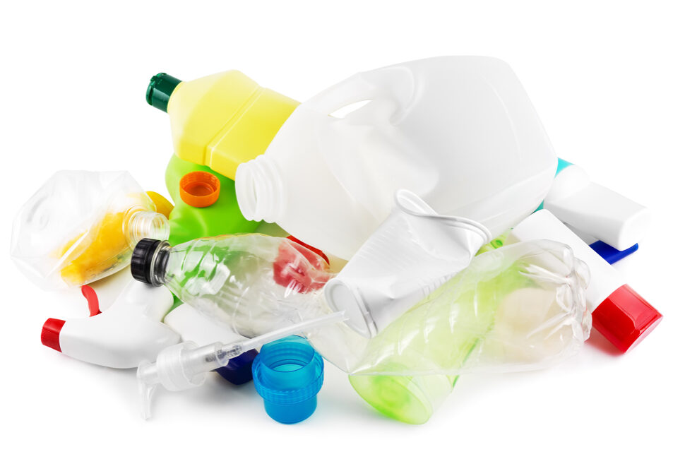 HeapOfPlasticGarbageOnWhite