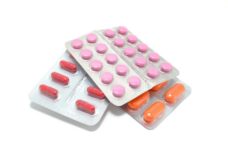 PillsInBlisterClose-upOnWhiteBackgroundMedicineDiseasesMedicines
